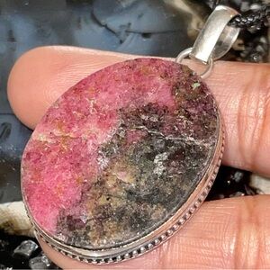 Rhodonite Pendant 2”